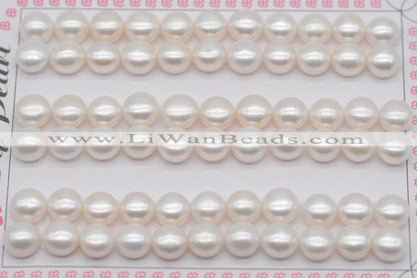 FWP460 half-drilled 8-8.5mm bread freshwater pearl beads