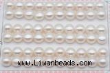 FWP461 half-drilled 8.5-9mm bread freshwater pearl beads