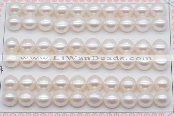 FWP461 half-drilled 8.5-9mm bread freshwater pearl beads