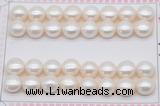 FWP465 half-drilled 10.5-11mm bread freshwater pearl beads