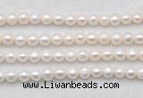 FWP486 14.5 inches 7mm - 8mm potato white freshwater pearl strands