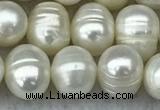 FWP70 15 inches 7mm - 8mm potato white freshwater pearl strands