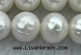 FWP86 15 inches 8mm - 9mm potato white freshwater pearl strands