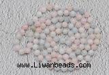 GMN118 Hand-knotted 6mm morganite 108 beads mala necklaces