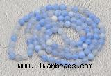 GMN411 Hand-knotted 8mm, 10mm banded agate 108 beads mala necklaces