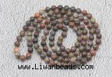 GMN422 Hand-knotted 8mm, 10mm ocean agate 108 beads mala necklaces