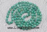 GMN440 Hand-knotted 8mm, 10mm peafowl agate 108 beads mala necklaces