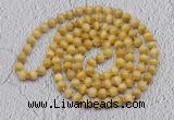 GMN491 Hand-knotted 8mm, 10mm golden tiger eye 108 beads mala necklaces