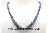 GMN7314 sodalite graduated beaded necklace & bracelet set