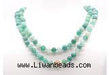 GMN8008 18 - 36 inches 8mm, 10mm green banded agate 54, 108 beads mala necklaces