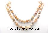 GMN8013 18 - 36 inches 8mm, 10mm yellow crazy lace agate 54, 108 beads mala necklaces