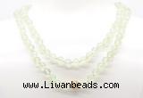 GMN8025 18 - 36 inches 8mm, 10mm prehnite 54, 108 beads mala necklaces