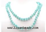 GMN8038 18 - 36 inches 8mm, 10mm amazonite 54, 108 beads mala necklaces