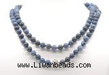 GMN8041 18 - 36 inches 8mm, 10mm dumortierite 54, 108 beads mala necklaces