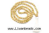 GMN8476 8mm, 10mm grade AA golden tiger eye 27, 54, 108 beads mala necklace with tassel