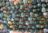 HGBS19 15 inches 12mm heart moss agate gemstone beads wholesale