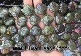 HGBS38 15 inches 20mm heart dragon blood jasper gemstone beads wholesale