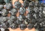 HGBS43 15 inches 20mm heart black labradorite gemstone beads wholesale