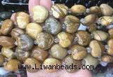 HGBS54 15 inches 20mm heart picture jasper gemstone beads wholesale