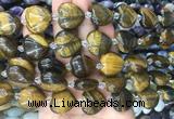 HGBS55 15 inches 20mm heart yellow tiger eye gemstone beads wholesale