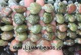 HGBS59 15 inches 20mm heart unakite gemstone beads wholesale