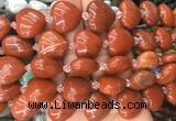 HGBS63 15 inches 20mm heart red jasper gemstone beads wholesale