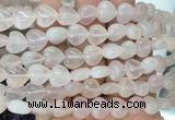 HGBS66 15 inches 10mm heart rose quartz gemstone beads wholesale