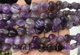 HGBS67 15 inches 10mm heart amethyst gemstone beads wholesale