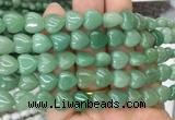 HGBS69 15 inches 10mm heart green aventurine gemstone beads wholesale