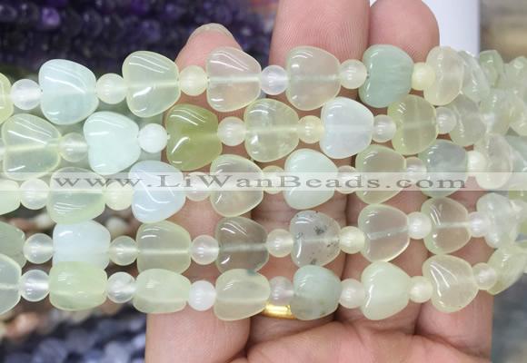 HGBS79 15 inches 10mm heart new jade gemstone beads wholesale