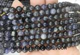 ILBS01 15 inches 6mm round iolite gemstone beads wholesale