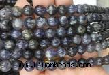 ILBS02 15 inches 8mm round iolite gemstone beads wholesale