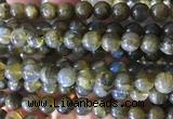 LBBS02 15 inches 8mm round natural labradorite beads wholesale