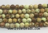 LEBS03 15 inches 8mm round lemon turquoise beads wholesale