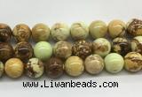 LEBS05 15 inches 12mm round lemon turquoise beads wholesale