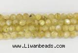 LPBS12 15 inches 8mm round yellow Lepidolite beads wholesale