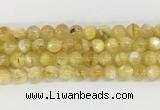 LPBS14 15 inches 10mm round yellow Lepidolite beads wholesale