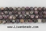 LPBS19 15 inches 10mm round natural purple Lepidolite beads wholesale