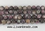 LPBS20 15 inches 12mm round natural purple Lepidolite beads wholesale