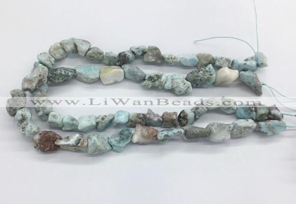 LRBS03 15 inches 10*14mm - 15*20mm nuggets larimar gemstone beads