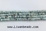 LRBS18 15 inches 4*7mm heishi larimar gemstone beads wholesale