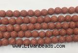 LVBS01 6mm, 8mm, 10mm, 12mm, 14mm, 16mm, 18mm & 20mm round dark red lava beads