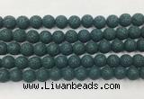 LVBS06 6mm, 8mm, 10mm, 12mm, 14mm, 16mm, 18mm & 20mm round charm blue lava beads