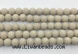 LVBS15 6mm, 8mm, 10mm, 12mm, 14mm, 16mm, 18mm & 20mm round belge lava beads