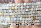 MGBS01 15 inches 6mm round morganite beads wholesale