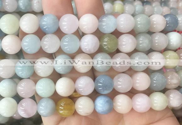 MGBS03 15 inches 10mm round morganite beads wholesale