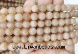 MSBS17 15 inches 8mm round moonstone gemstone beads wholesale