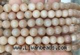 MSBS18 15 inches 10mm round moonstone gemstone beads wholesale