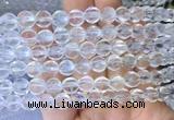 NCBS02 15 inches 10mm carved pumpkin white crystal beads wholesale