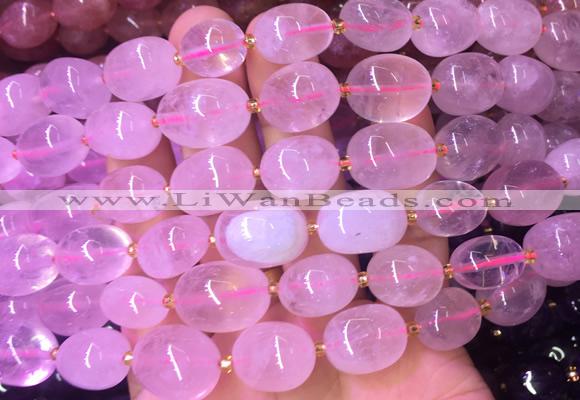 NGBS01 15 inches 8*12 - 10*14mm nuggets rose quartz gemstone beads